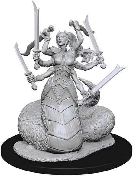 D&D Ongeverfde Miniaturen: Marilith Demon - Voor Rollenspellen en Schilderen