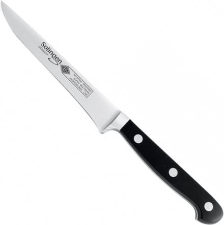 Eikaso Solingen Uitbeenmes 16 cm – Semi-Flexibel – Professioneel Ontbenen – Zwart