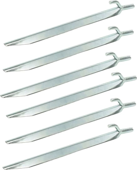Proplus Tentharing Met Haak 25 Cm Staal Zilver Per 6 Stuks