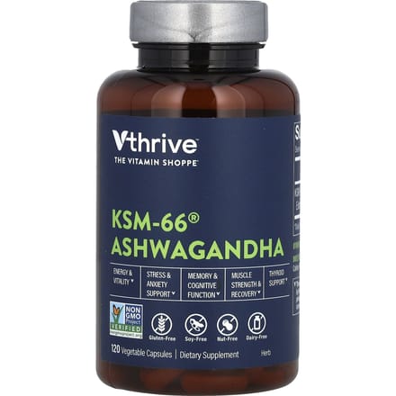 Vthrive, KSM-66 Ashwagandha, 120 Veggie Capsules