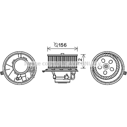 Elektromotor, interieurventilator AVA COOLING RT8581