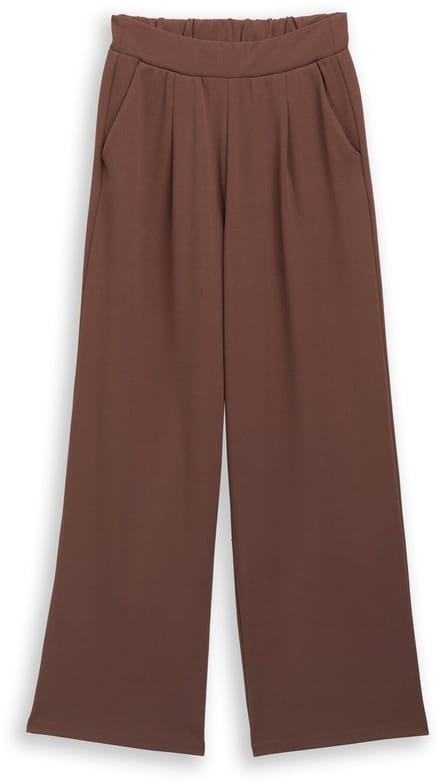 Tom Tailor Denim - Broek met wijde pijpen - Maat S - soft chocolate brown