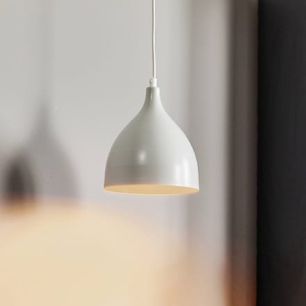 Lumina NOAK CLASSIC Hanglamp Grijs Wit Metaal, In Hoogte Verstelbaar