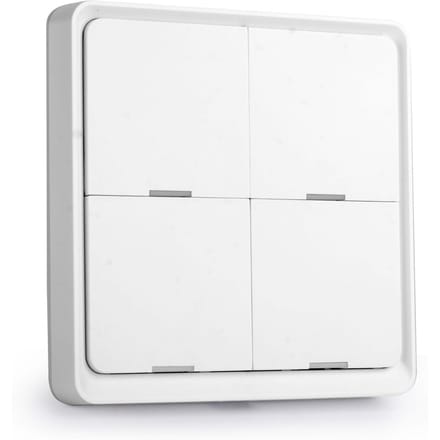 Tuya ZigBee Draadloze Smarts Scène Schakelaar 4 Groepen Scenario Schakelaar 4 Wegen Plaat Scène Toetsen Schakelaar Tuya wit