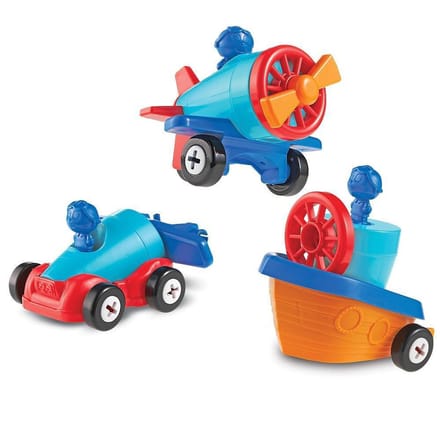 Learning Resources 1-2-3 Bouw Een Auto-vliegtuig-boot 15-delig - 2+