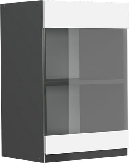 Vicco R-Line Glazen keukenkast – 40 cm J-vorm Wit