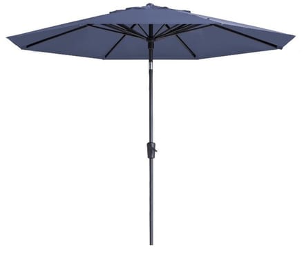 Madison - Parasol Paros II Round Safier Blue - 300cm - Blauw