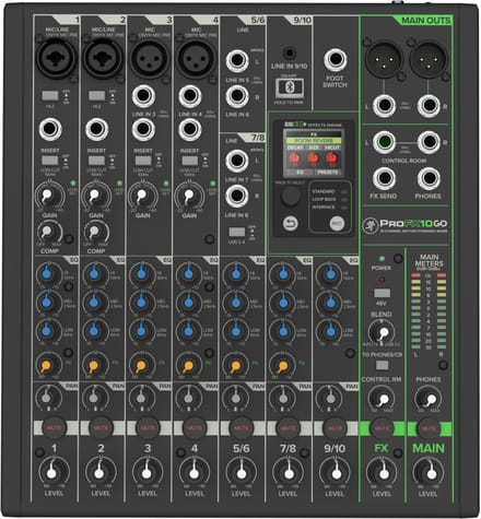 Mackie ProFX10 GO - Analoge mixer