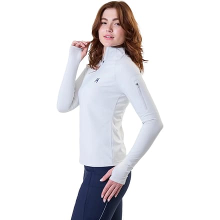 Ritssluiting paardrijdshirt voor dames Horseware Stride