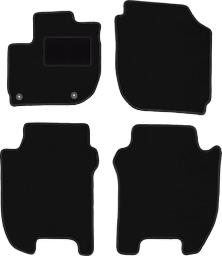Zwarte veloursmatten voor: Honda Jazz IV hatchback (2015-)