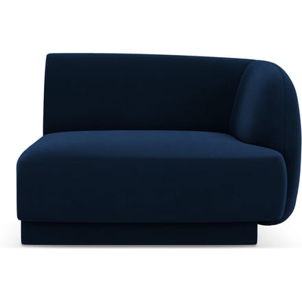 Modulair hoekelement Miley rechts velvet | Micadoni Limited Edition