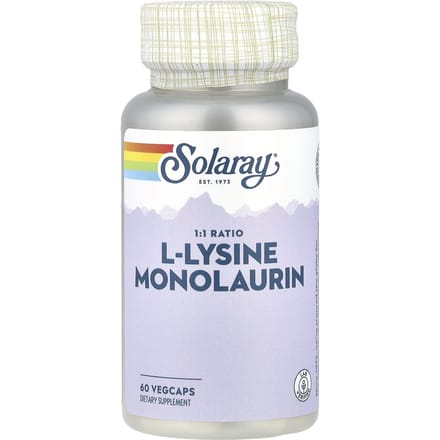 L-Lysine Monolaurine, 1:1 Ratio, 60 Veggie Capsules