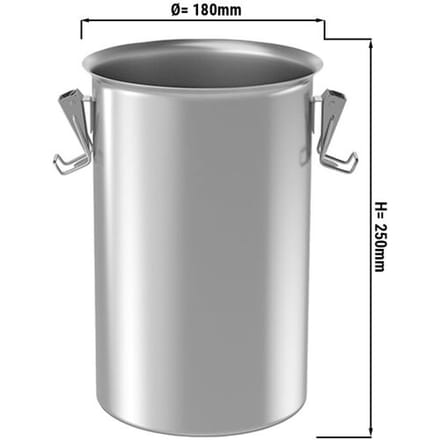 GGM Gastro Edelstahlbehälter - 4,5 Liter - für SRK5 Zilver
