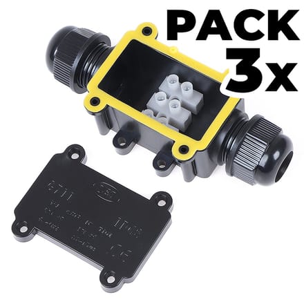 LinkJ - kabeldoos - IP68 Waterdicht - Lasdoos voor 3-draads