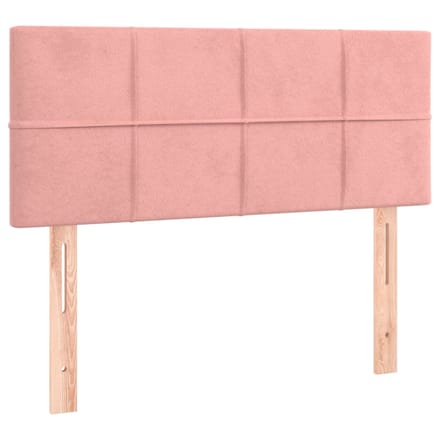 vidaXL - Hoofdbord - 80x5x78/88 - cm - fluweel - roze