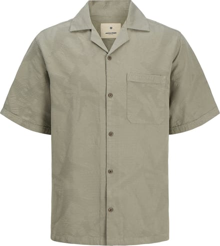 JACK&JONES - JPRBLULUKE JACQUARD RESORT S/S SHIRT LN - Heren - Overhemden