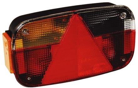 Achterlicht - Aspöck Multipoint 3 - rechts - 8 polig - 244x138x60 mm - voorzien van Aspöck connector aansluiting