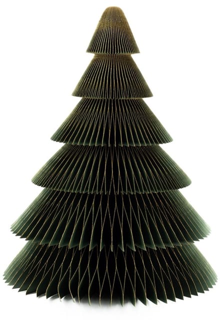 Papieren kerstboom groen 60cm