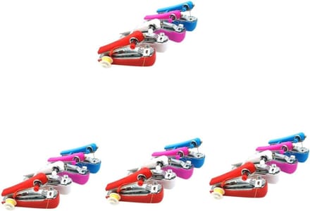 Mini Naaimachines - Handnaaimachines Set - Kleding Repareren - Draagbaar Compact Ontwerp - 4 Stuks - Diverse Kleuren