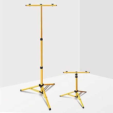 Verstelbaar Telecopisch Statief voor Bouwspots - Hoogte 64 tot 158 cm - Stalen Constructie voor Stabiliteit