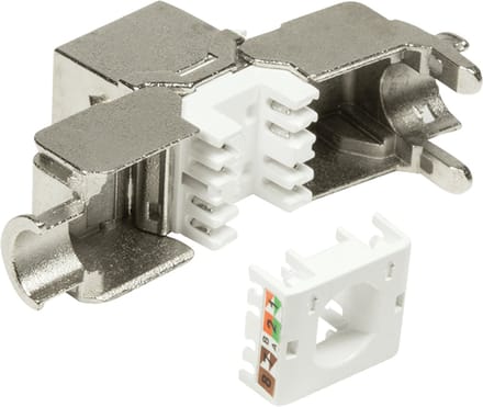 LogiLink Cat.6A Keystone Jack STP AWG 22-26 toolless 16 mm width