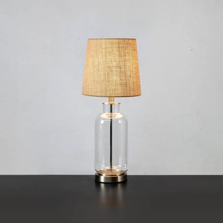 Markslöjd Tafellamp Costero, transparant/naturel, 61,5 cm