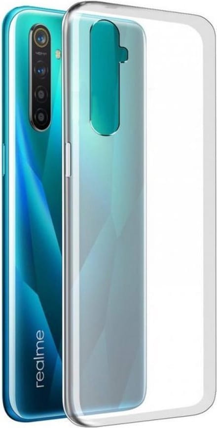 Hoesje Geschikt voor: REALME X50 5G - Silicone - Transparant