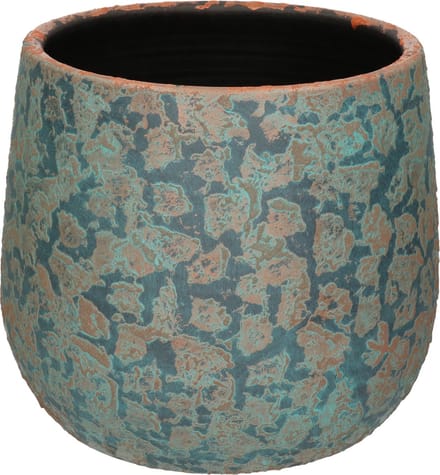 Mica Decorations Bloempot Clemente - koperkleurig - keramiek - 25 x 32 cm - plantenpot