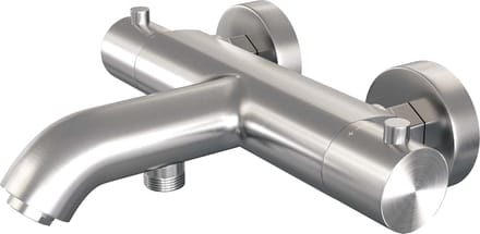 Brauer Brushed Edition opbouw baddouche thermostaatkraan RVS geborsteld PVD