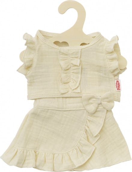 Heless Dolls Wrap Skirt Ecru with Ruffles 35-45 cm