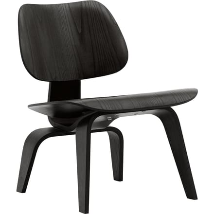 Vitra - Plywood Group LCW stoel - essen zwart - bruin