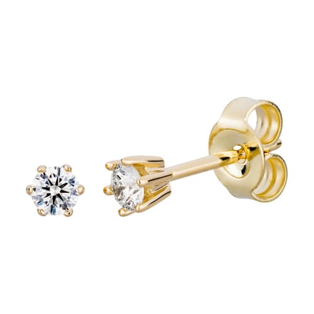 Orolino Ohrringe Gold 585 mit 2x Brillant zus. 0,20 ct.