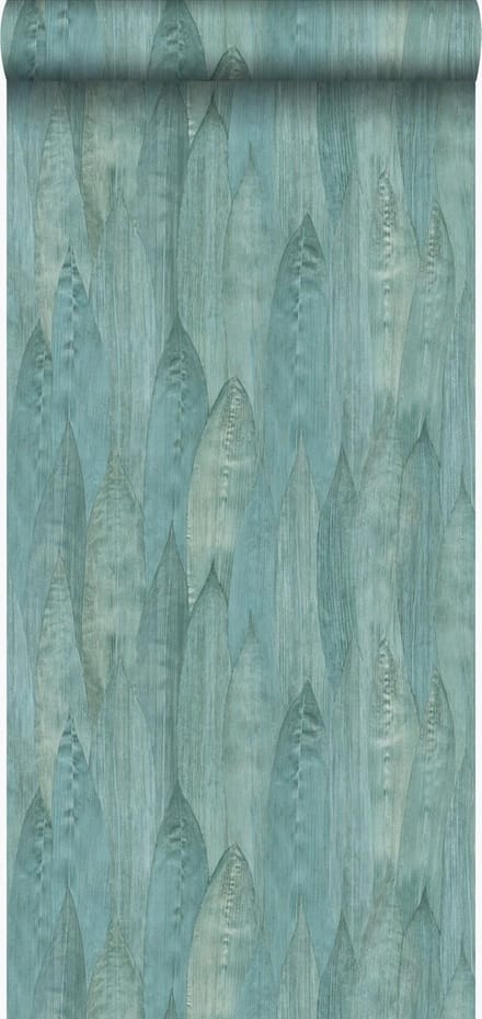 Origin Wallcoverings behang bladeren lagunegroen - 53 cm x 10.05 m - 347369