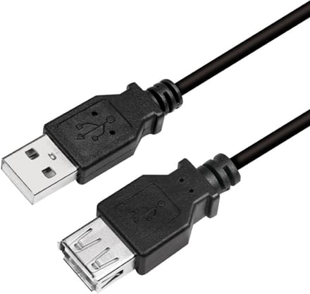 LogiLink CU0011B USB-kabel 3 m USB 2.0 USB A Zwart