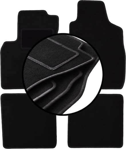 Complete set veloursmatten voor: Fiat Panda II hatchback (2002-2010)