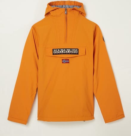 Napapijri Rainforest anorak met capuchon - Okergeel - Maat 152