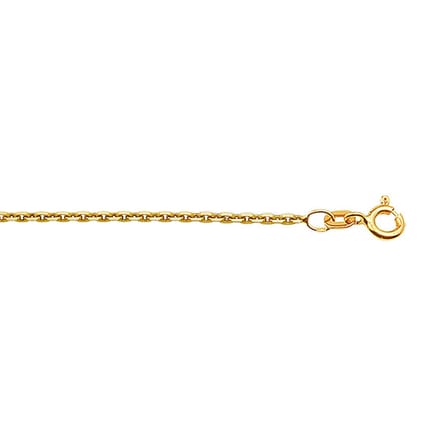 Doublé 10/000 Collier anker gediamanteerd 1 3101029