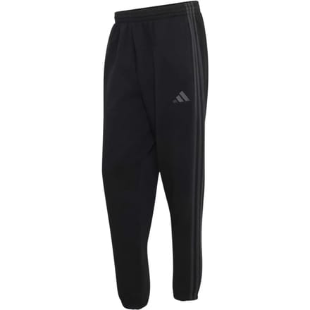 Adidas Essentials 3 Stripes Fleece Tapered Cuffed Joggers Zwart S / Regular Man