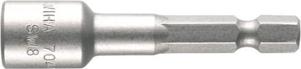 Wiha 55mm 7.0mm 1/4 Dopsleutelinzet Magnetisch Buitenzeskant - 04634