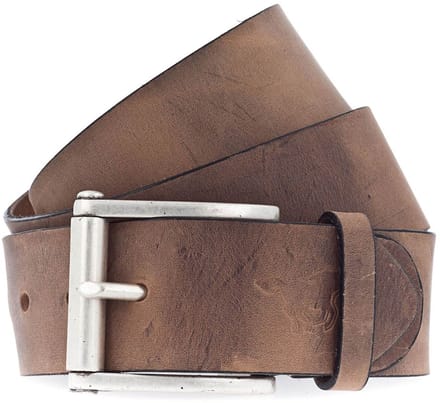 MUSTANG Leren riem Leather Belt 4.5 W115 Mid Brown bruine
