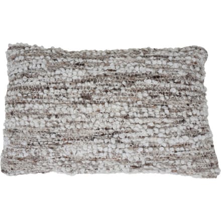 Kussen Mica Naturel/Brown 40 x 60 cm - Luxe Sierkussen met Bouclé Look