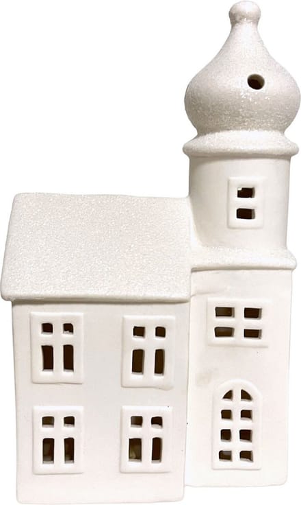 Kerst kerk deco 26x15x8.5 - ledverlichting