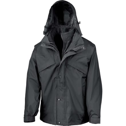 Result 3-in-1 Zip & Clip Jacket RT68 - Black - M