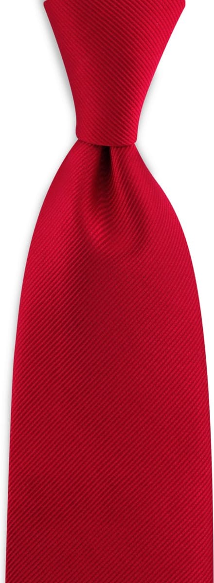 JB Collection - Stropdassen - stropdas zijde rood repp - rood