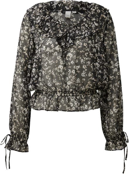 Transparante blouse met bloemmotief voor dames QS