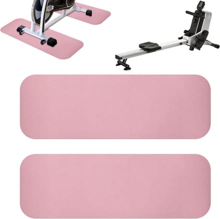 Loopbandmat - Roeitrainerkussen Vloermat - Stil Trainen - Antislip Siliconen Onderkant - 65x180 cm - Roze
