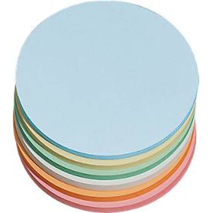 Presentatiekaarten, rond, Ø 140 mm, diverse kleuren, 250 stuks