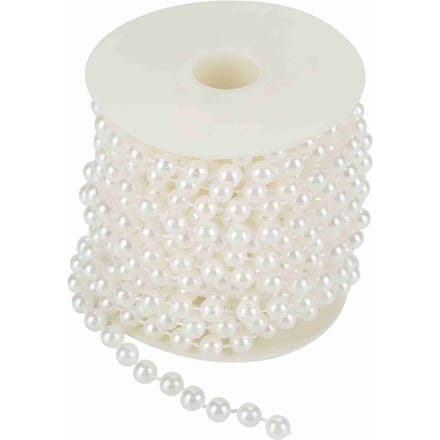 10m/rol Slijpende Parel Draad Kralen Slinger String DIY Bruiloftsdecoratie 8mm(wit) wit