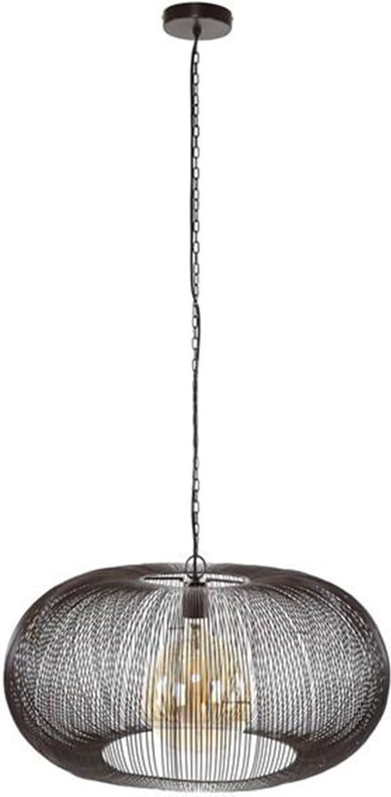 Dimehouse Industriële Hanglamp Jill 1-lichts 1-lichts - Nikkel - Industrieel