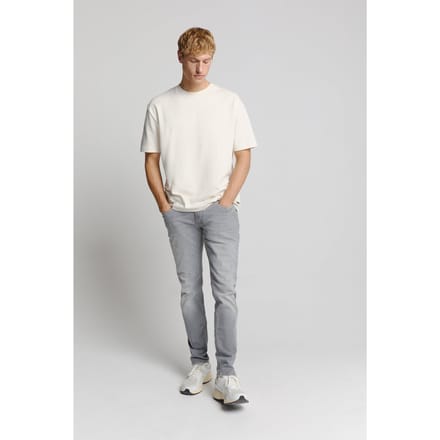 No Excess Denim, Tapered 712, Light Grey, Stretch Light Grey Denim Größe: W38L34 | Slim Jeans Outlet | Herren | Blau